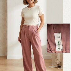Halara Women's Dusty Rose Wide Leg Pants Small Petite